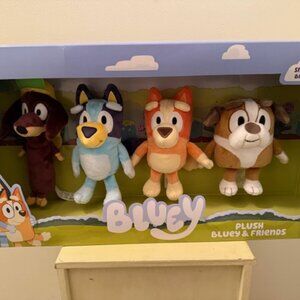 Bluey, Snickers, Bingo & Winton 7-Inch Plush 4-Pack Friends & Family Set